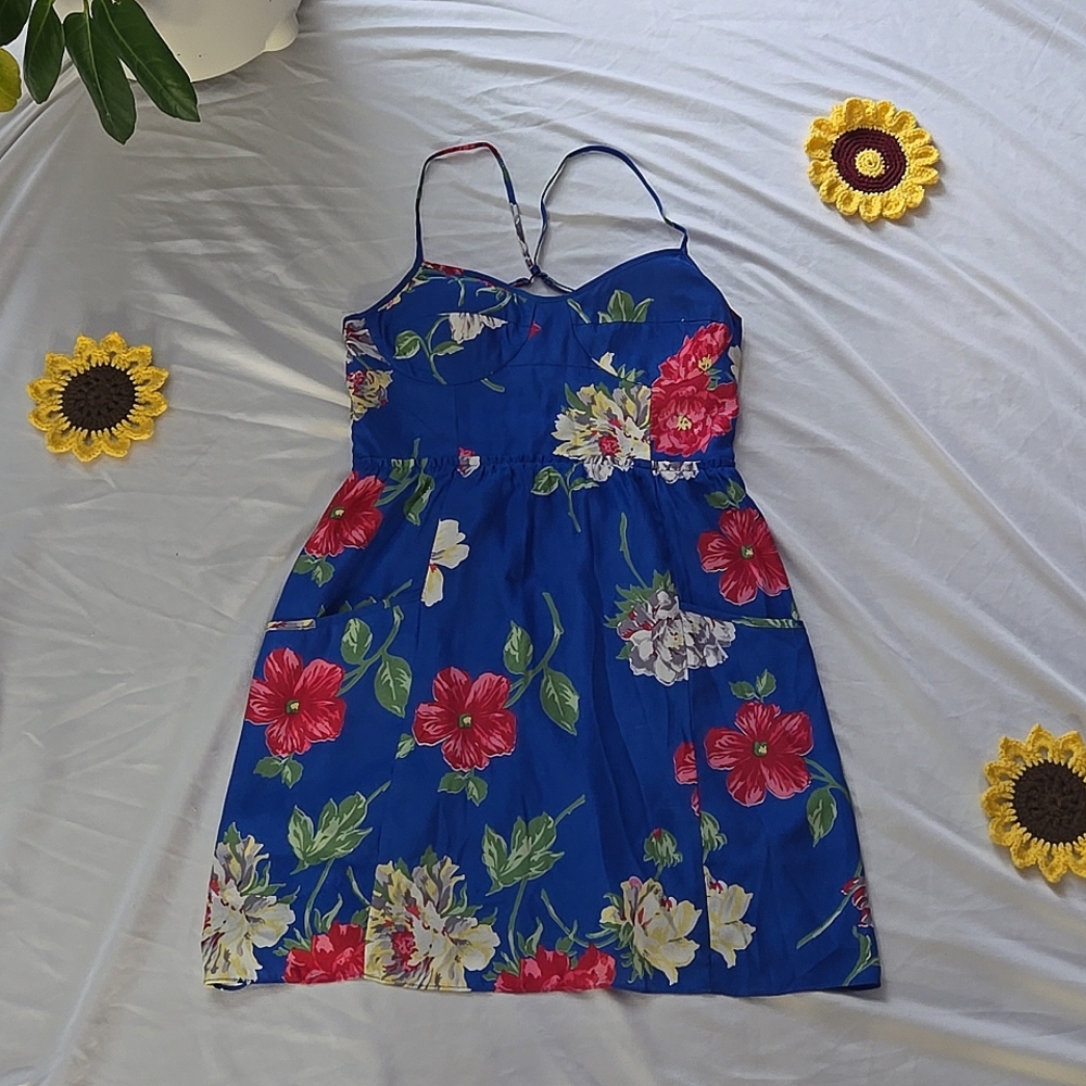 American Eagle, mini dress, Blue with flowers
